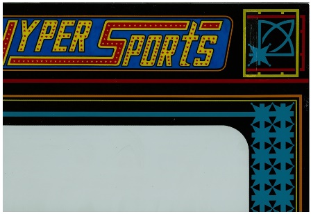 Hyper Sports monitor glass, top right (H)